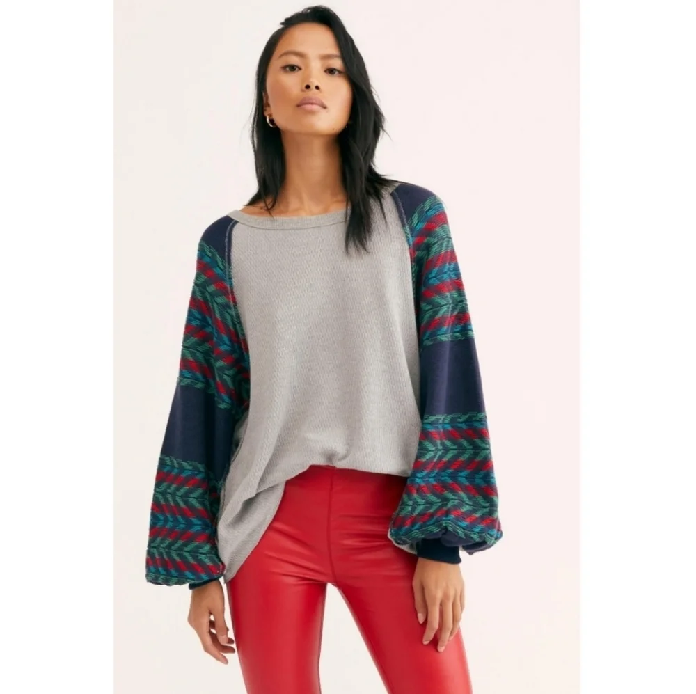 We The Free | Rainbow Dreams Oversized Swit Southwestern Sea Combo Nwt